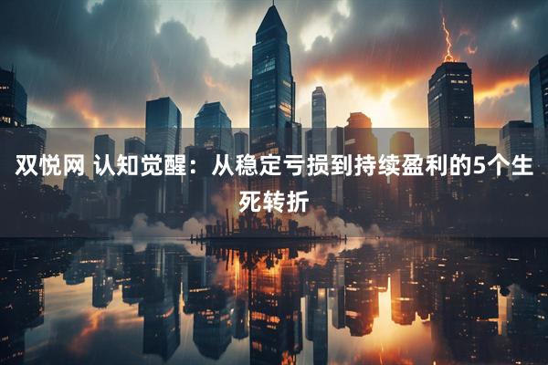双悦网 认知觉醒：从稳定亏损到持续盈利的5个生死转折
