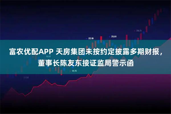 富农优配APP 天房集团未按约定披露多期财报，董事长陈友东接证监局警示函