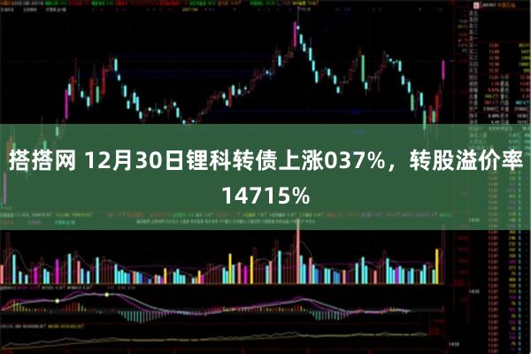 搭搭网 12月30日锂科转债上涨037%，转股溢价率14715%